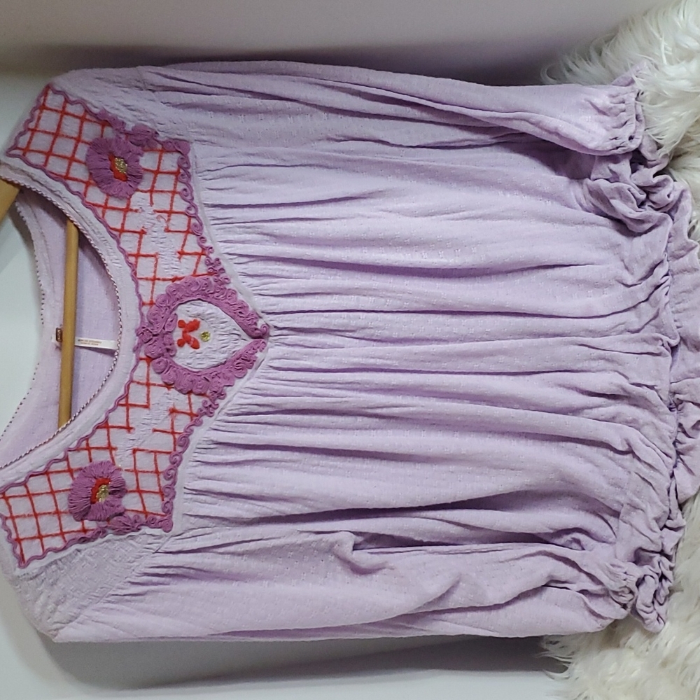 🐞 Free People Lavender Long Sleeve Top Size M
